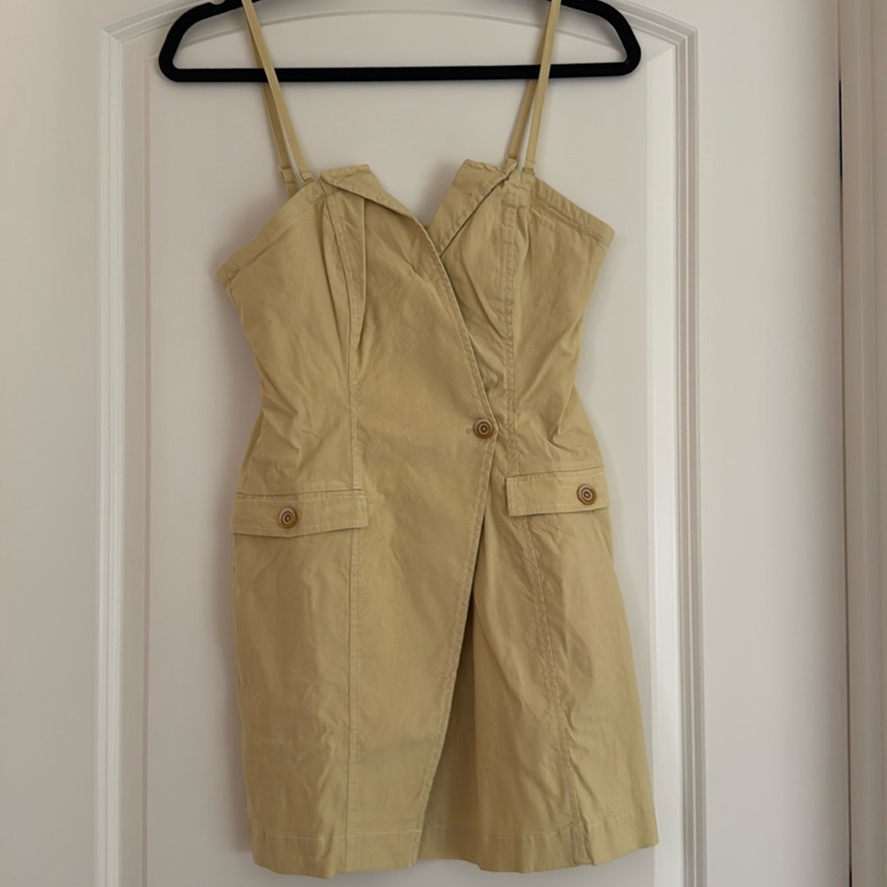 NWT yellow Anthropologie dress
